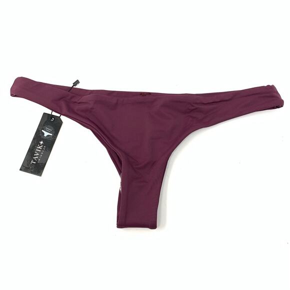 Tavik Ali Mini Swim Bottom Merlot Size Large NEW - Picture 2 of 8